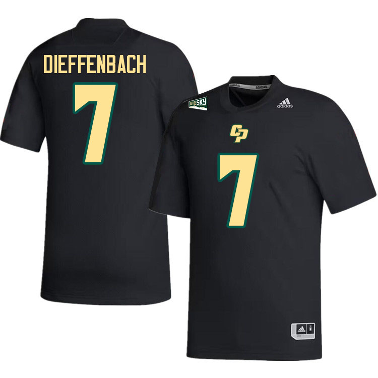 Cal Poly Mustangs #7 Ty Dieffenbach College Football Jerseys,Uniforms Stitched-Black